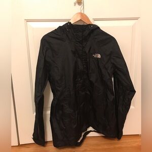 North Face rain jacket, black